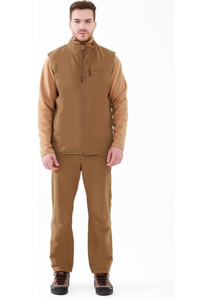 Wayne Merino Yünlü Unisex Yelek Kahve