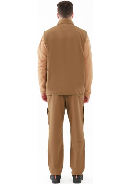 Wayne Merino Yünlü Unisex Yelek Kahve