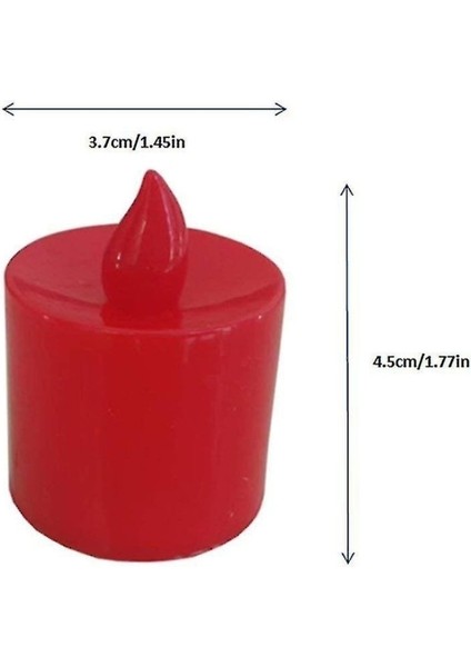 3'lü Alevsiz LED Mum Işığı Pille Çalışan