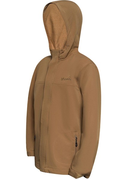 Wolf Çocuk Yünlü Mont Kahve