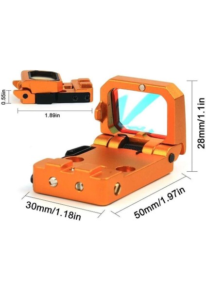 Vism Flipdot Reflex M2 Red Dot Sight - Katlanabilir 22MM Reflex Nişangâh ( Lisinya )