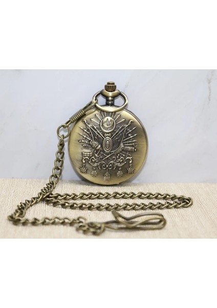 Osmanlı Devlet Arması Köstekli Saat ALK3983