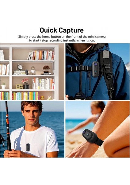 Mini Wıfı Aksiyon Kamerası 1080P Taşınabilir Vücut Kamerası Giyilebilir Video Kaydedici Ipx7 Su Geçirmez fırsatları
