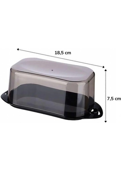 Kilitli Plastik Kapaklı Kahvaltılık Tereyağlık Peynirlik Erzak Saklama Kabı AP-9428 (4887) fırsatları