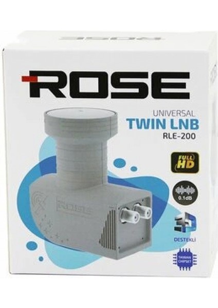 2li Uydu Lnb Unıversal Twın Full Hd - 3D - 0.1db RLE-200 (4887)