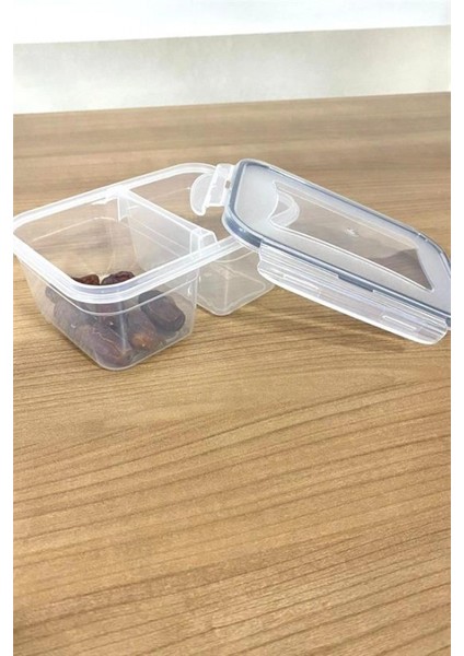 2 Bölmeli 0,45+0,45 Litre Kilitli Kapaklı Erzak Saklama Kabı LC-524 (4887) indirimleri