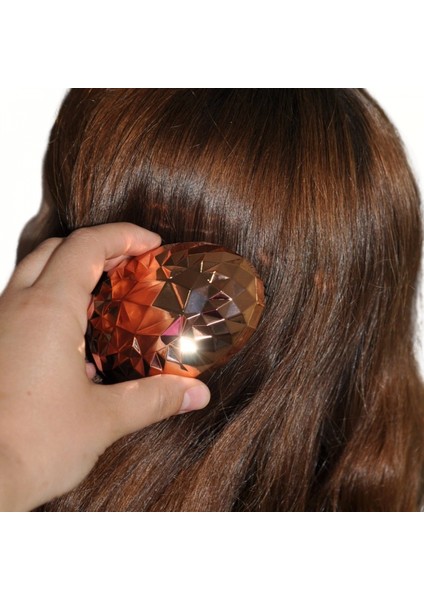 Rose Gold Saç Düzleştirici Tarak Geniş Aralıklı her Saç Tipine Uygun Fırçalı Saç Düzleştirici (4887) modelleri
