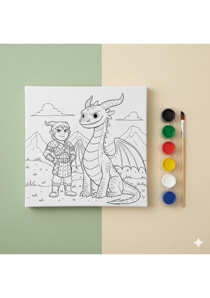Çocuklar Içim Ejderhanı Nasıl Eğitirsin Südüklü ve Kancadiş Eğlenceli Eğitici Boyama Seti