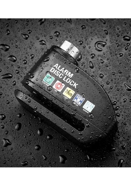 Alarmlı Disk Kilidi Motorsiklet Scooter Bisiklet Sesli Alarm 110 Desibel Yüksek Ses indirimleri