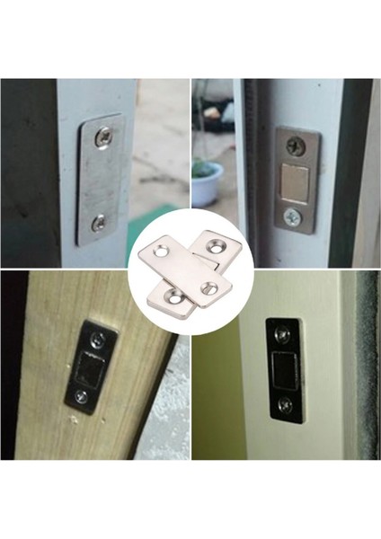2 Çift Çok Amaçlı Kapı Kapak Dolap Çekmece Mobilya Durdurucu Kapatıcı Mıknatıslar (4887) fırsatları
