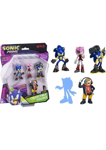 Sonic Prime 5’li Figür Seti S2 Kulaklıklı Doktor Don't