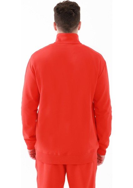 Oreste Erkek Interlok Tam Fermuarlı Sweatshirt Kırmızı fırsatları