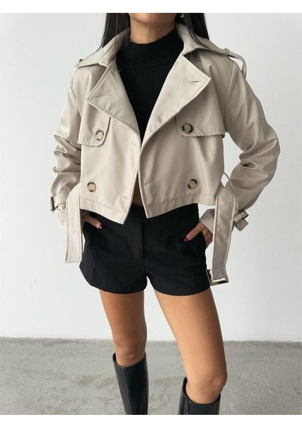 Crop Trench Kemer Detaylı - Taş modelleri