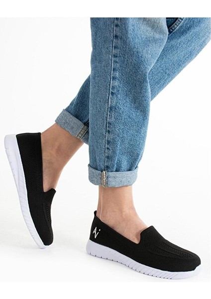 Kadın Örme Ses Yapmaz Ortopedik Rahat Hafif Günlük Sneaker Ayakkabı
