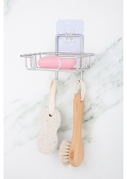 Yapışkanlı Kancalı Dekoratif Sabunluk – Pratik Banyo Organizeri Katı Sabunluk fiyatları