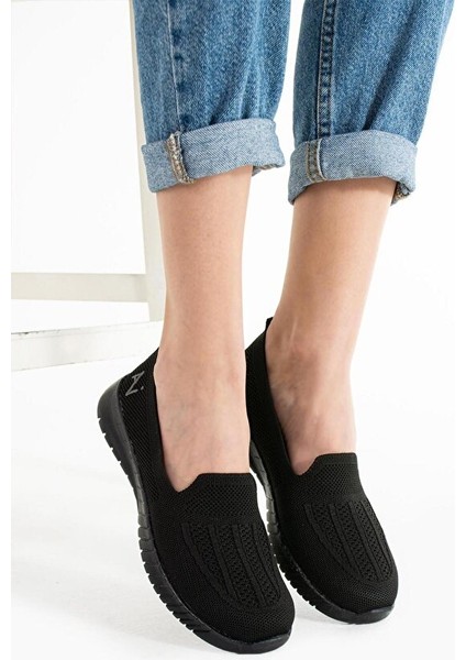 Kadın Örme Ses Yapmaz Ortopedik Rahat Hafif Günlük Sneaker Ayakkabı