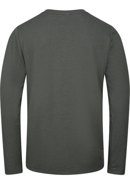 Vernon Erkek Uzun Kol Viloft T-Shirt Antrasit