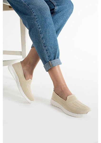 Kadın Örme Ses Yapmaz Ortopedik Rahat Hafif Günlük Sneaker Ayakkabı