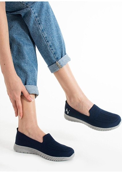 Kadın Örme Ses Yapmaz Ortopedik Rahat Hafif Günlük Sneaker Ayakkabı