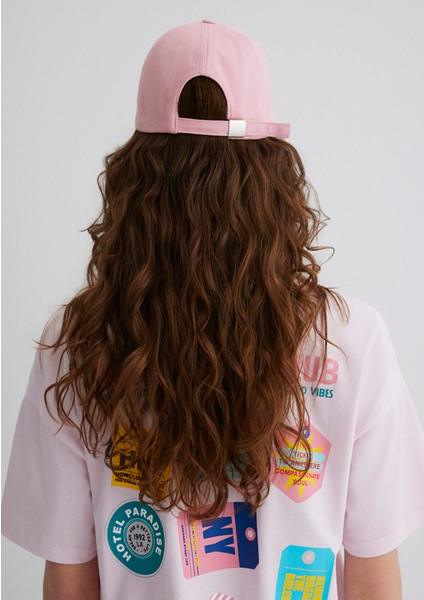 Capri Nakışlı Pembe Şapka 1913313-17865