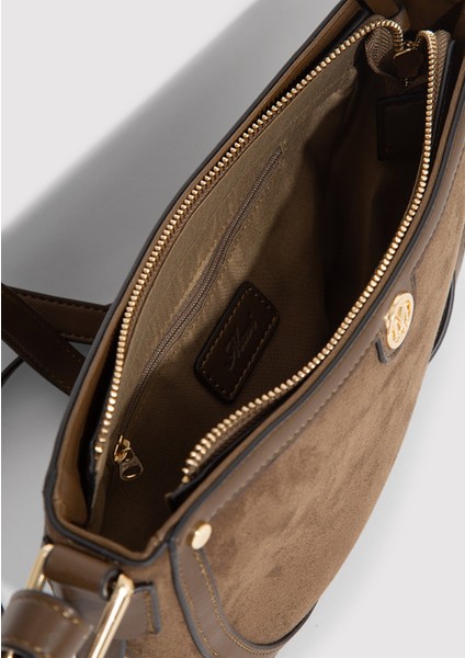 Suni Süet Haki Çapraz Çanta 1913385-82048