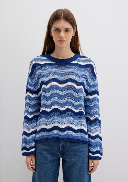 Jakarlı Mavi Kazak 1710639-70758