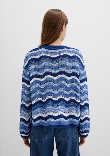 Jakarlı Mavi Kazak 1710639-70758