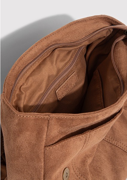 Suni Süet Kahverengi Sırt Çantası 1913388-80713