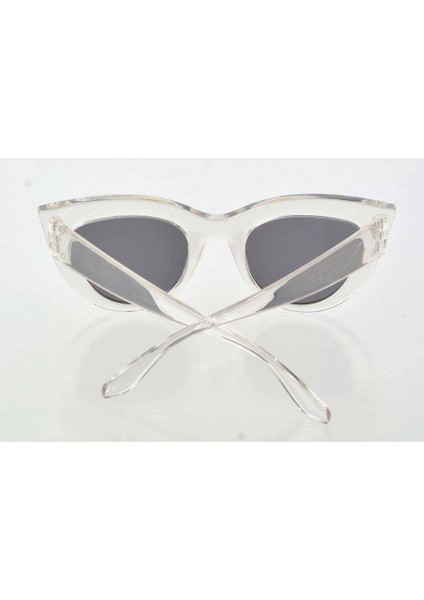 Şeffaf Beyaz Çerçeve Cat Eye Kadın Güneş Gözlüğü - Moda Gözlük modelleri