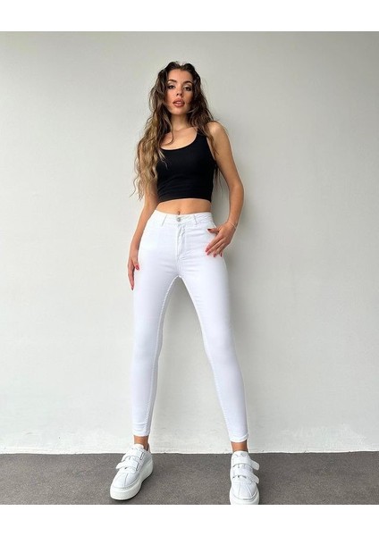 Gabardin Kumaş Yüksek Bel Pantolon 94CM XLBEL36CM