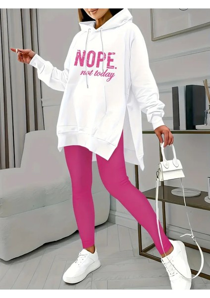 Kadın Uzun Kollu Kapşonlu Bağcıklı Viskon Iki Iplik Sweat fiyatları