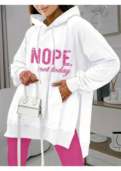 Kadın Uzun Kollu Kapşonlu Bağcıklı Viskon Iki Iplik Sweat modelleri