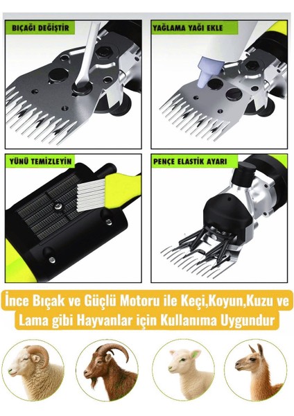 Schmıtzer Pro Seri Metal Şanzuman Profesyonel Koyun Keçi Kırpma-Kırkma Makinası 6 Kademe Devir Ayarlı modelleri