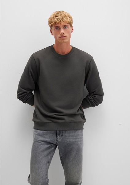 Bisiklet Yaka Yeşil Sweatshirt 0S10421-70090