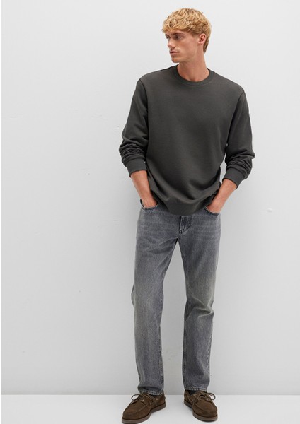 Bisiklet Yaka Yeşil Sweatshirt 0S10421-70090