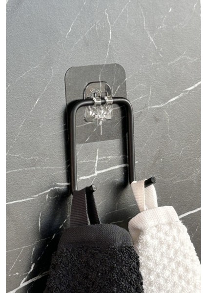 Yapışkanlı Çift Kancalı Banyo Mutfak Askısı Metal Askılık Duvar Askı Organizer fırsatları