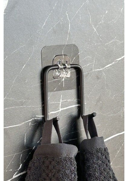 Yapışkanlı Çift Kancalı Banyo Mutfak Askısı Metal Askılık Duvar Askı Organizer indirimleri