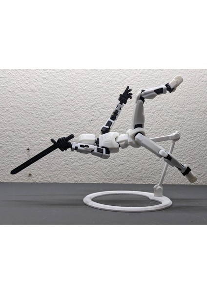 Lucky 13 Titan 13 Dummy Hareketli Figür Farklı Renklerde 14 cm Hareketli Eklem Dummy Hareketli Figür 3D Baskı Asker figür mannequin 14cm ,11 çift farklı el işaretleri ve mini sandık