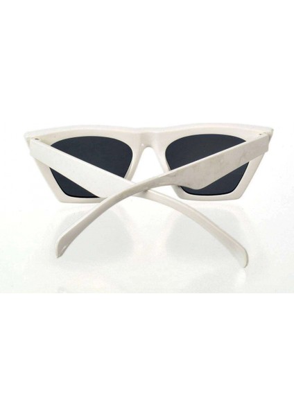 Beyaz Çerçeve Cat Eye Kadın Güneş Gözlüğü - Moda Gözlük modelleri