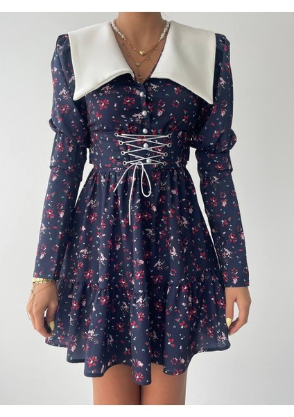 Dreamy Ip Detaylı Mini Elbise