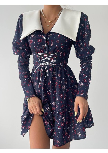 Dreamy Ip Detaylı Mini Elbise