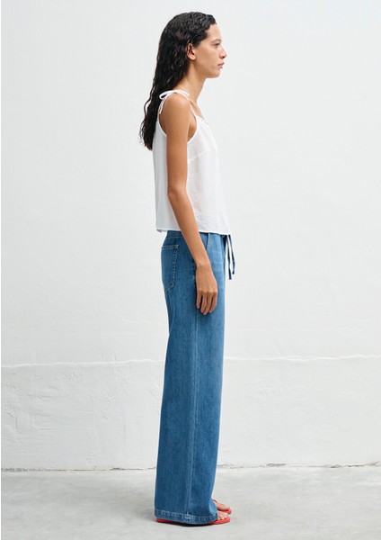 Balık Işlemeli Beyaz Bluz 1211217-620