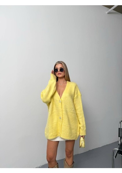 Kadın Şardonlu Uzun Triko Hırka modelleri