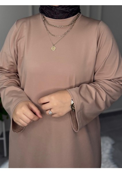 Butik Oyhso Kumaş Abaya Kol Büyük Beden Uyumlu Günlük Elbise fırsatları