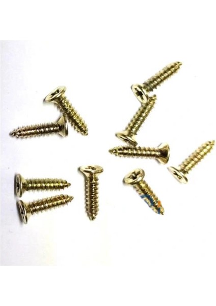 Klips, Menteşe, Ayak, Ağaç, Sunta Vidası 2,2x9,5mm - Sarı 100 Adet