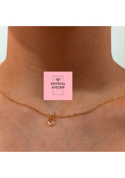 Altın Kaplama Üç Boyutlu Minimal C Harf Kolye – Kişiye Özel Baş Harf Kadın Kolye – Şık, Zarif ve Parlak Tasarım – Paslanmaz Çelik Gold Harf Kolye Hediye Seçeneği – 3 Boyutlu Harf Kolye fiyatları