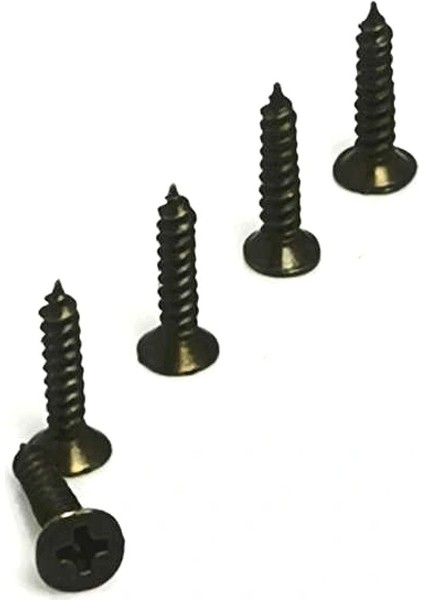 Klips, Menteşe, Ayak Vidası 2,2x7,5mm Çelik - Siyah 100 Adet