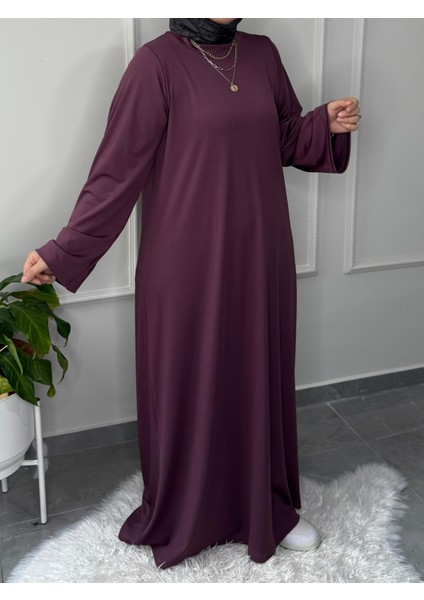 Butik Oyhso Kumaş Abaya Kol Büyük Beden Uyumlu Günlük Elbise