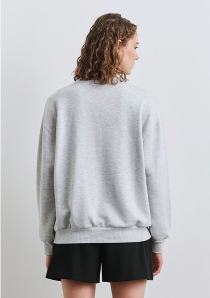 1991 Baskılı Gri Sweatshirt 1S10361-87033