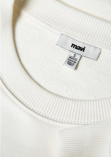 Mavi Collection Baskılı Ekru Sweatshirt 1S10359-80194